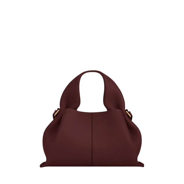 Polene Numéro Neuf Mini in Black Cherry Bag