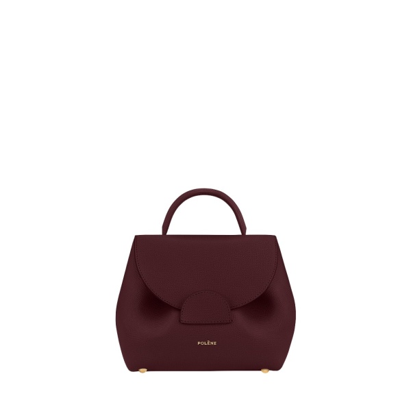 Polène Numéro Un Nano in Burgundy Numéro Un Nano in Burgundy - Mini Bags - Parisian Luxury Leather Bag at Luxury Shoes 