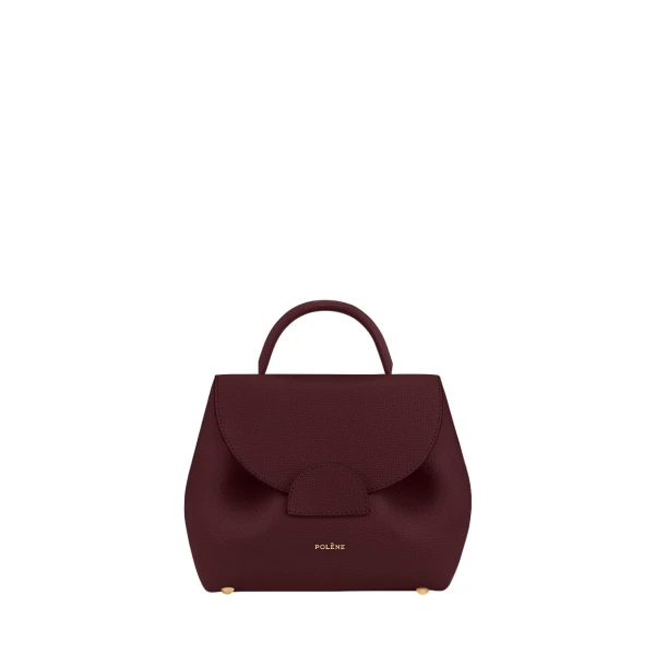 Polene Numéro Un Nano in Burgundy Bag