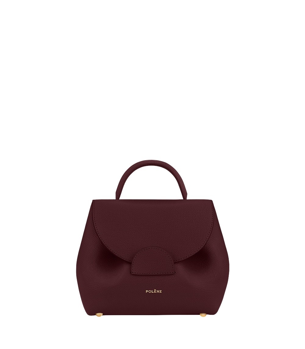 Polène Numéro Un Nano in Burgundy Numéro Un Nano in Burgundy - Mini Bags - Parisian Luxury Leather Bag at Luxury Shoes 