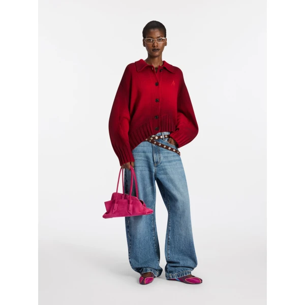 The Attico Red cardigan, view 2