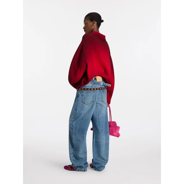 The Attico Red cardigan, view 3