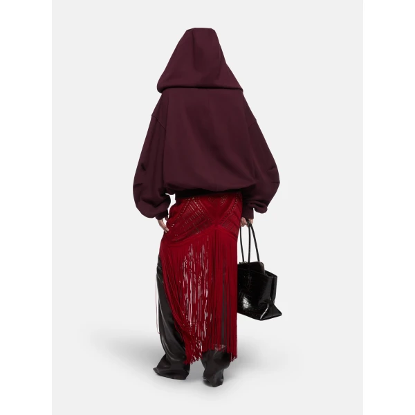 The Attico Red midi dress, view 3