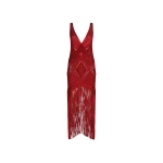 The Attico Red midi dress