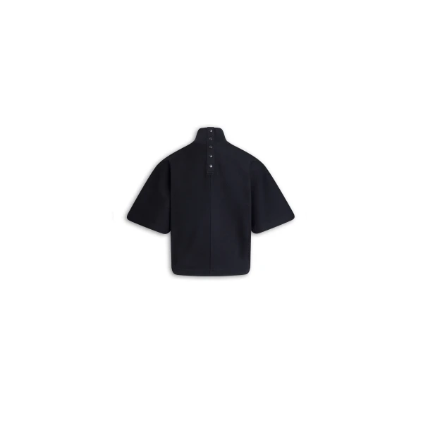 Alaïa Ribbed Cotton High Neck T Shirt - ALAÏA Tops - Laser Cut Luxury - Shop at Luxury Shoes 