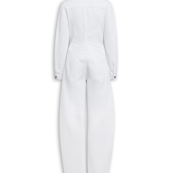 Alaia Round Denim Jumpsuit, view 2