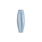 Alaïa Round Denim Pants - ALAÏA Pants - Laser Cut Luxury - Shop at Luxury Shoes 