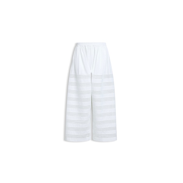 Alaïa Round Poplin Pants - ALAÏA Pants - Laser Cut Luxury - Shop at Luxury Shoes 