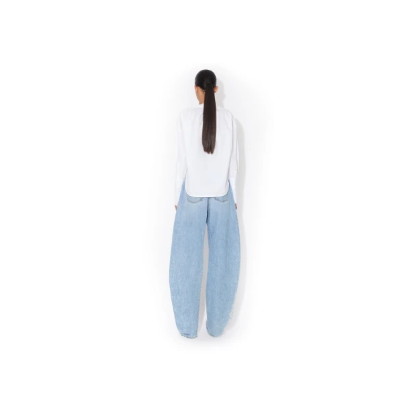 Alaia Ruched Poplin Blouse, view 3