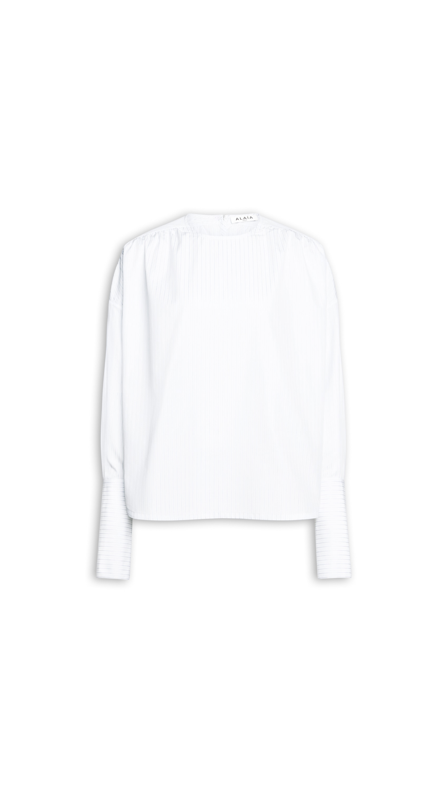 Alaia Ruched Poplin Blouse