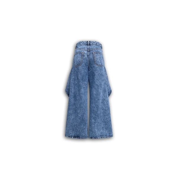 Alaïa Ruffle Jeans - ALAÏA Pants - Laser Cut Luxury - Shop at Luxury Shoes 