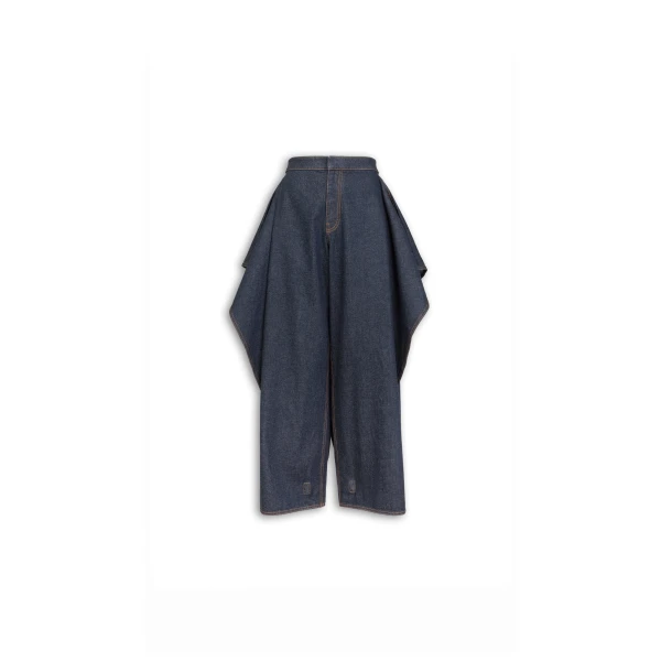 Alaïa Ruffle Jeans - ALAÏA Pants - Laser Cut Luxury - Shop at Luxury Shoes 
