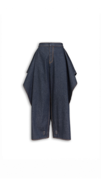Alaïa Ruffle Jeans - ALAÏA Pants - Laser Cut Luxury - Shop at Luxury Shoes 
