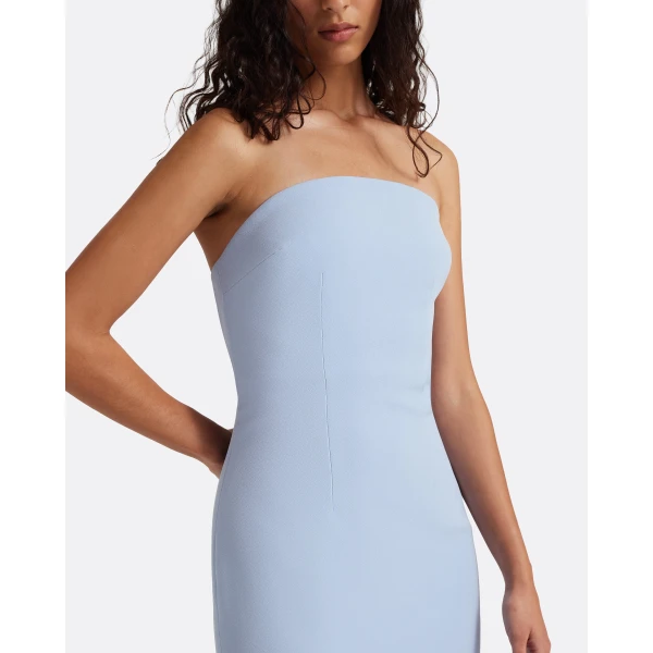 Safiyaa Aerine Midi Dress in Soft Sky, view 4