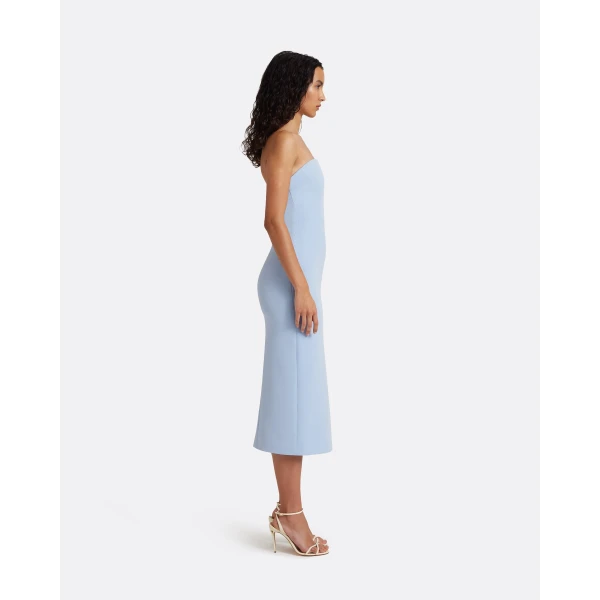 Safiyaa Aerine Midi Dress in Soft Sky, view 5