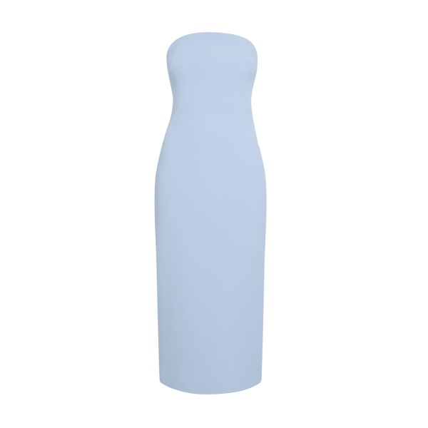 Safiyaa Aerine Midi Dress in Soft Sky - Dresses - Demi-Couture Evening Wear at Luxury Shoes 