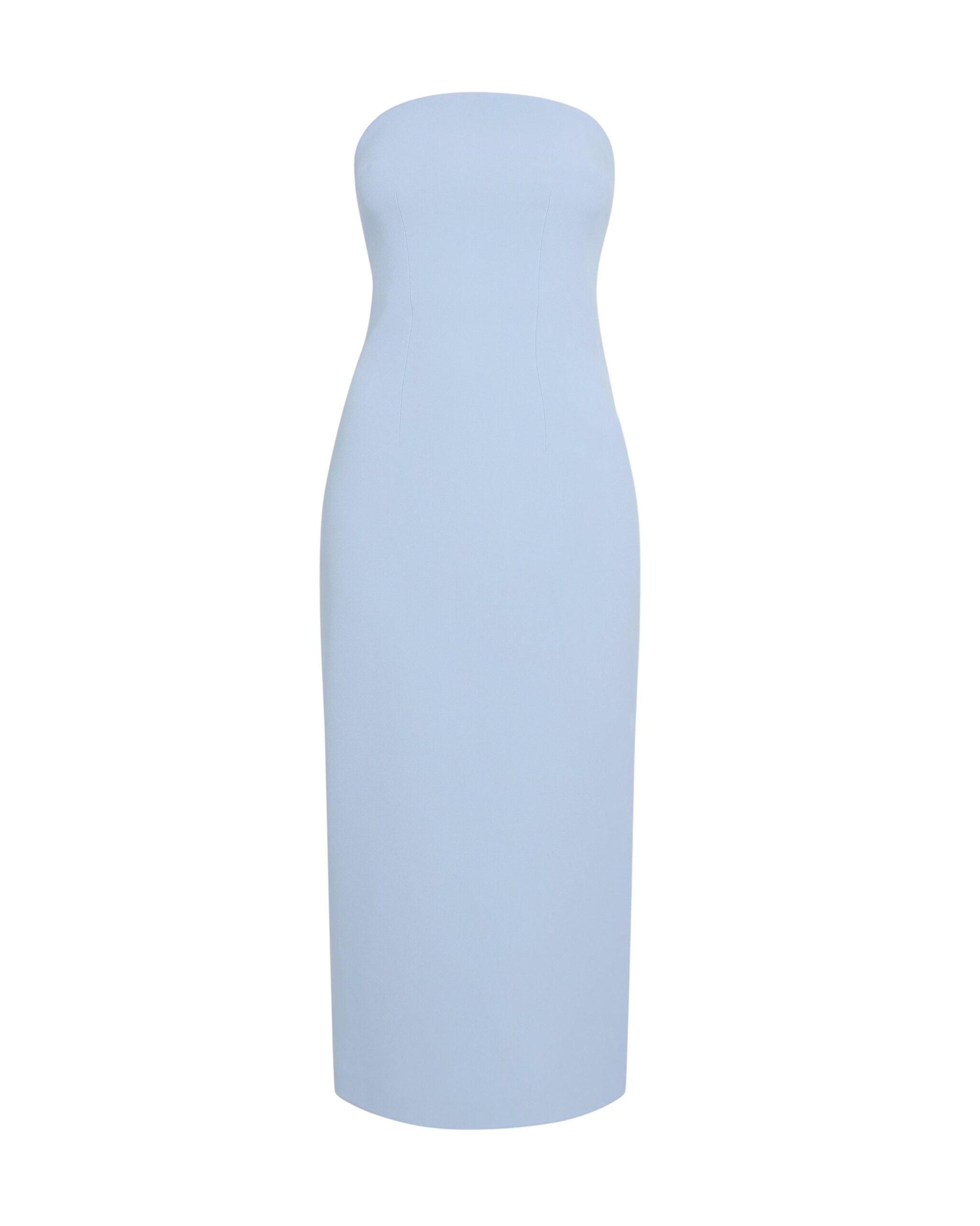 Safiyaa Aerine Midi Dress in Soft Sky - Dresses - Demi-Couture Evening Wear at Luxury Shoes 