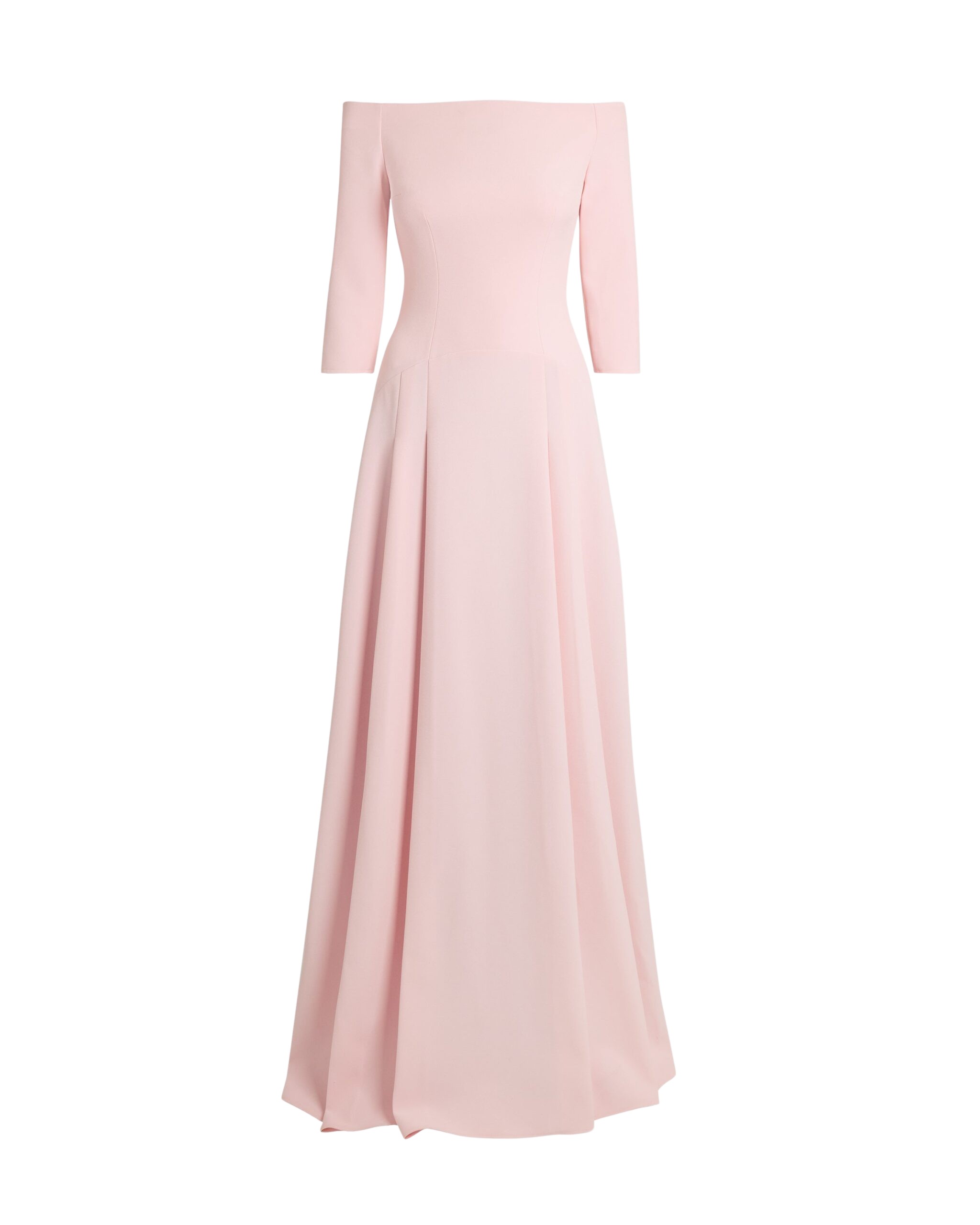 Safiyaa Amadora Long Dress in Lychee - Dresses - Demi-Couture Evening Wear at Luxury Shoes 