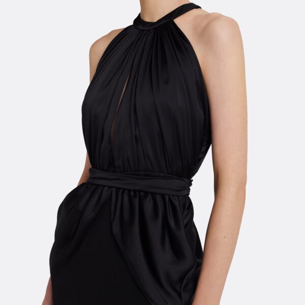 Safiyaa Amereis Long Dress in Black, view 4