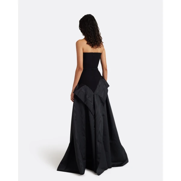 Safiyaa Anneline Long Dress in Black, view 3