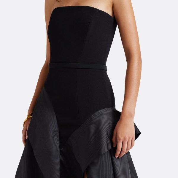 Safiyaa Anneline Long Dress in Black, view 4