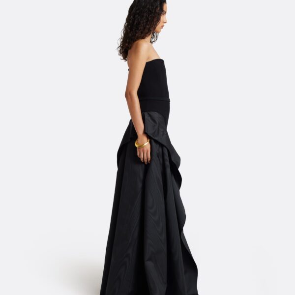 Safiyaa Anneline Long Dress in Black, view 5