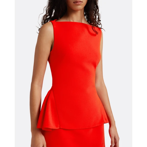 Safiyaa Ashlyn Top in Apple Red, view 5