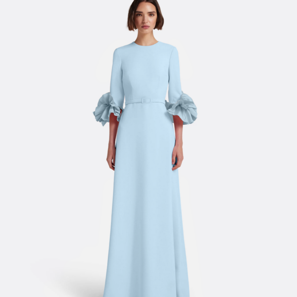 Safiyaa Belen Long Dress in Pale Blue, view 2