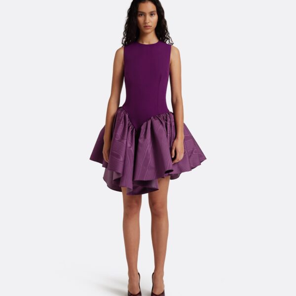 Safiyaa Camille Mini Dress in Currant, view 2
