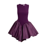 Safiyaa Camille Mini Dress in Currant