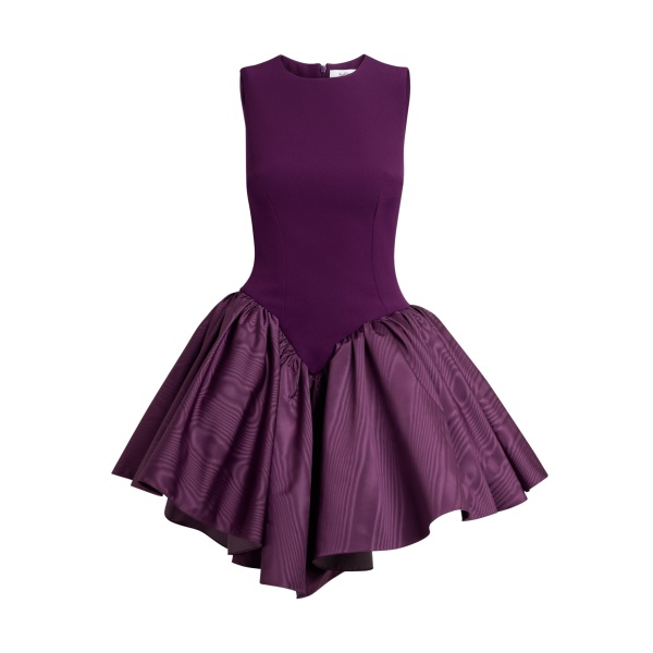 Safiyaa Camille Mini Dress in Currant - Dresses - Demi-Couture Evening Wear at Luxury Shoes 