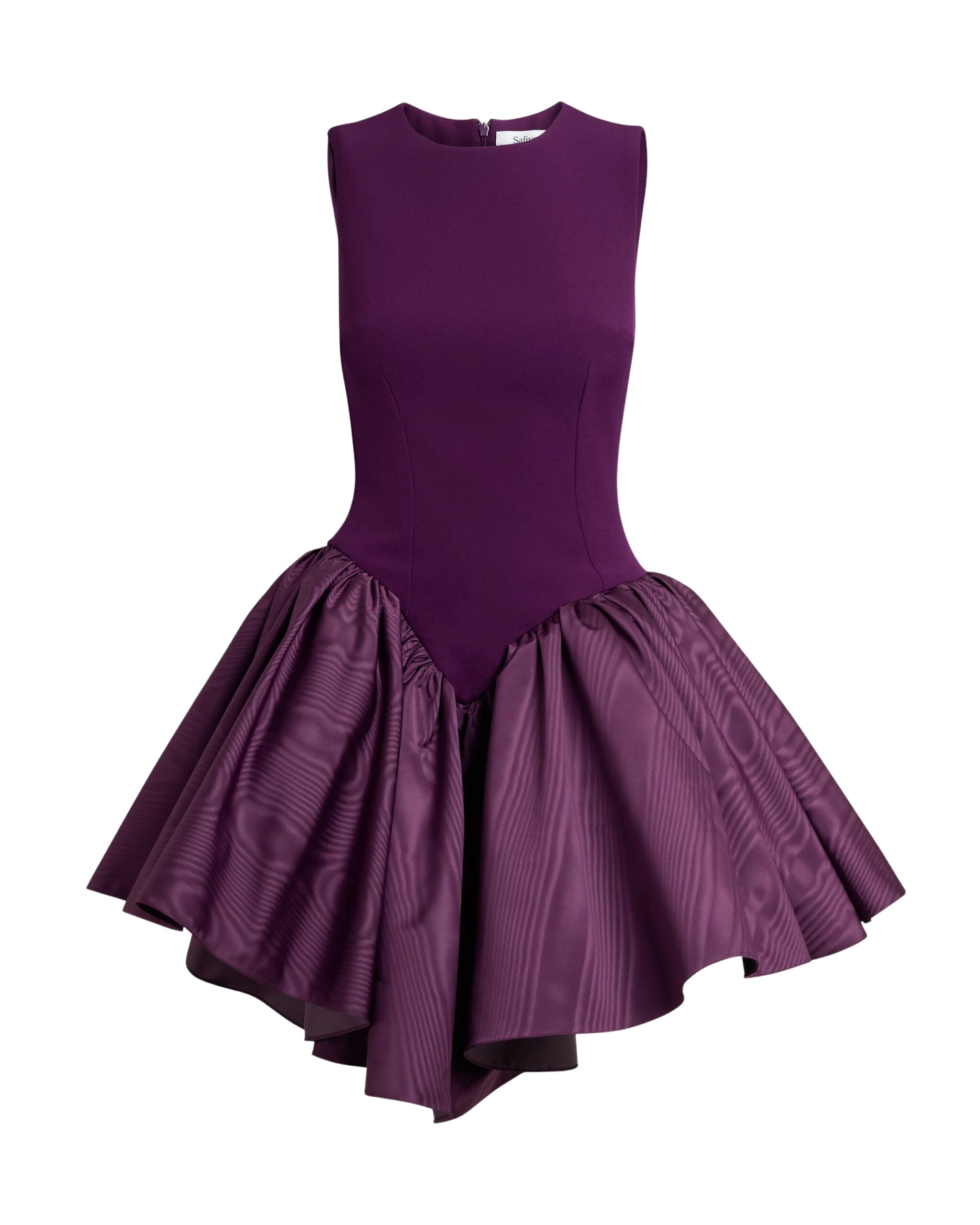 Safiyaa Camille Mini Dress in Currant