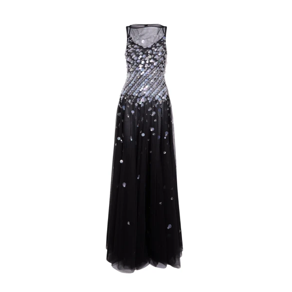 Safiyaa Dixie Long Dress in Black