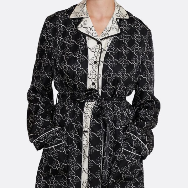 Safiyaa Fiorella Jacket in Ecru on Black, view 4