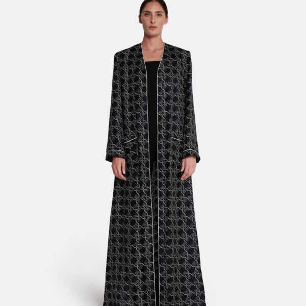 Safiyaa Fiorella Jacket in Ecru on Black, view 6