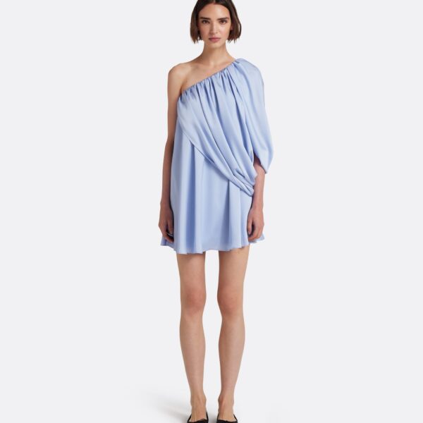 Safiyaa Flourine Mini Dress in Soft Sky, view 2