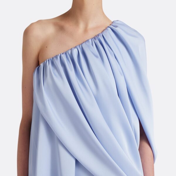 Safiyaa Flourine Mini Dress in Soft Sky, view 4