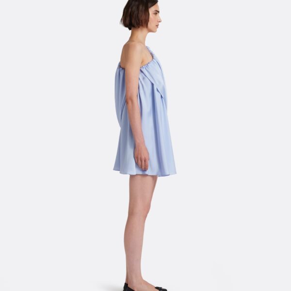 Safiyaa Flourine Mini Dress in Soft Sky, view 5