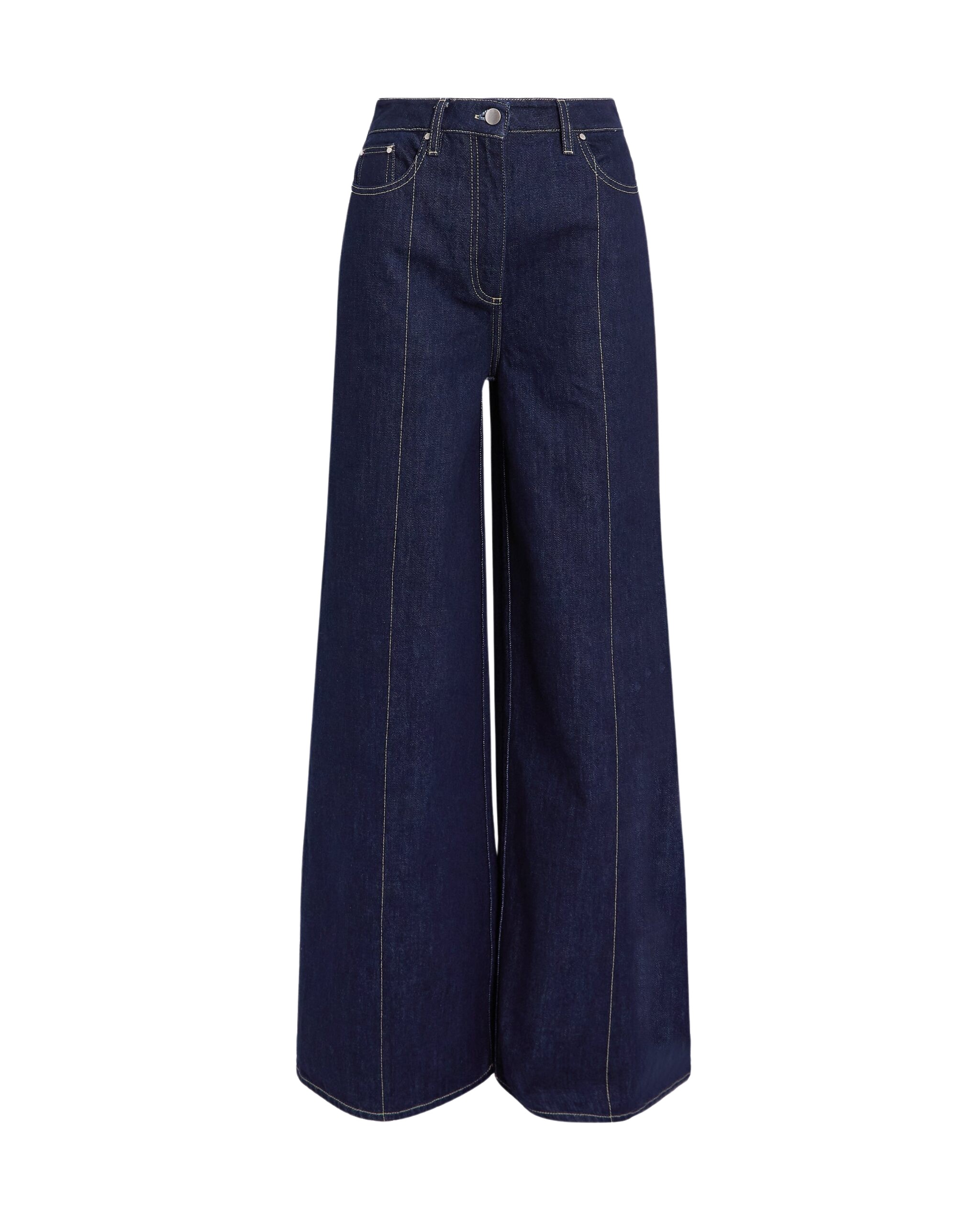Safiyaa Fulvia Denim Trouser in Dark Wash