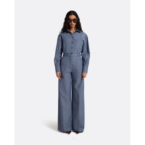 Safiyaa Giada Shirt in Blue Blend, view 6