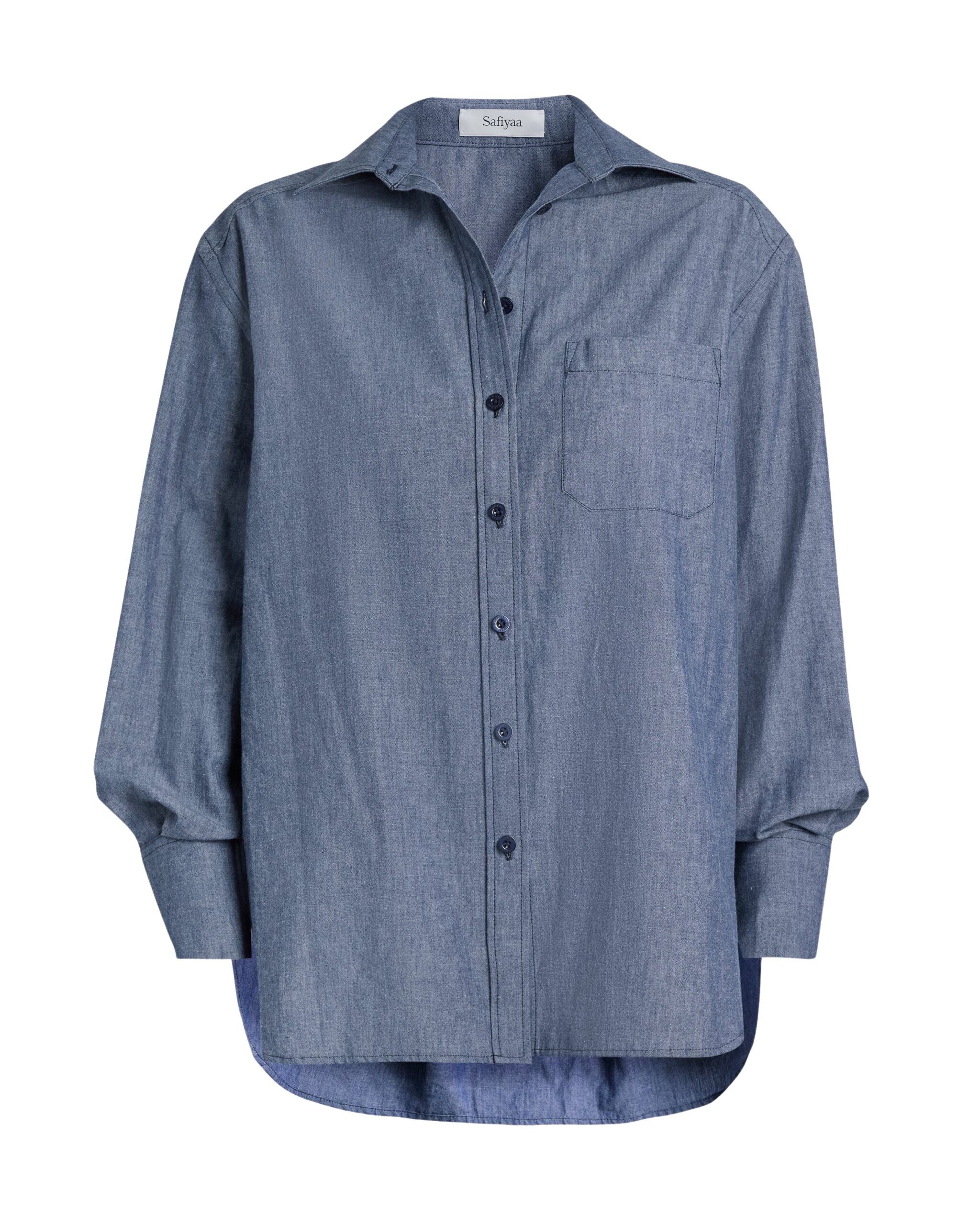 Safiyaa Giada Shirt in Blue Blend