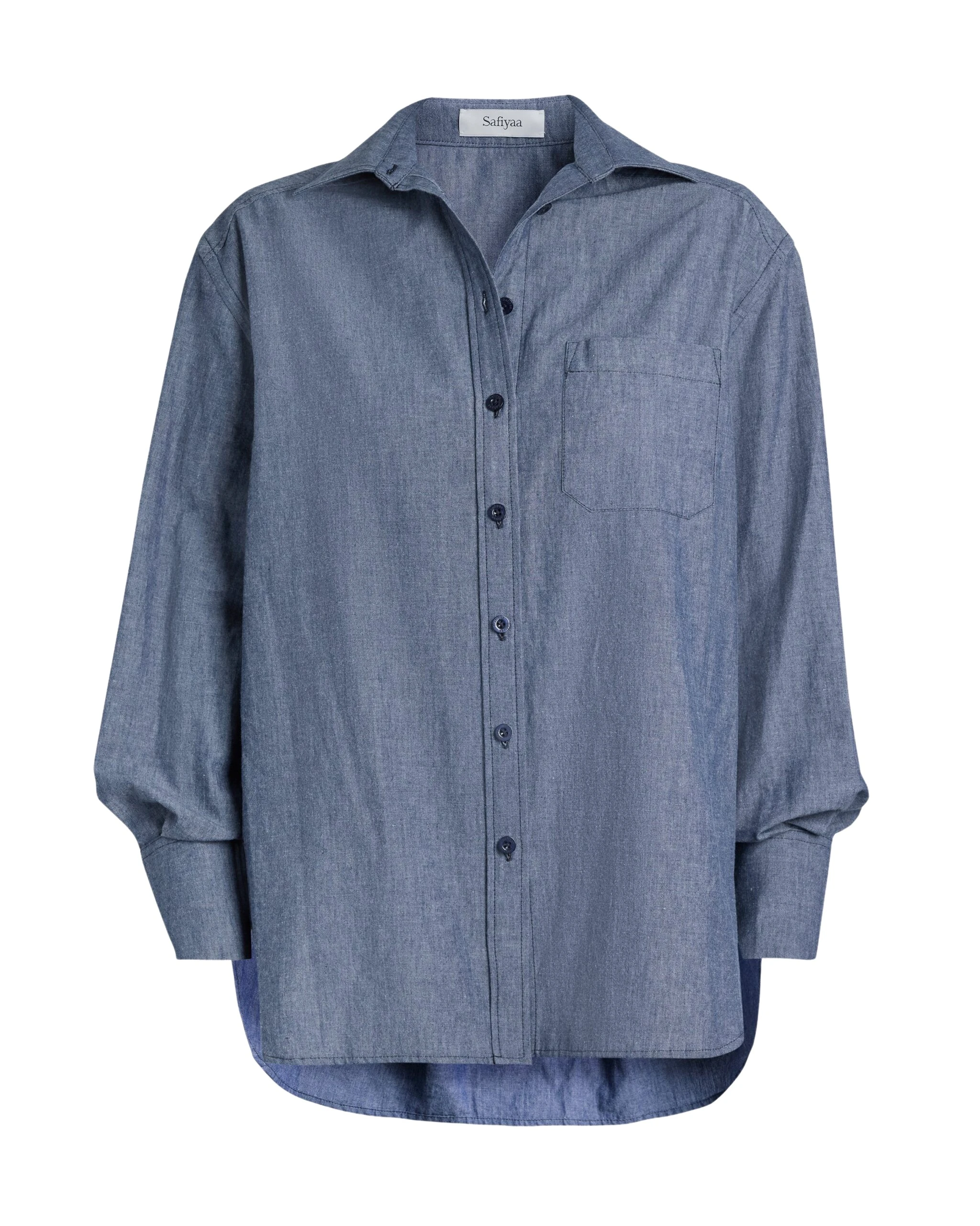 Safiyaa Giada Shirt in Blue Blend