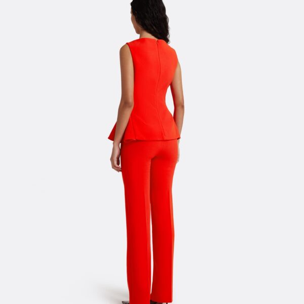Safiyaa Goldie Trousers in Apple Red, view 3