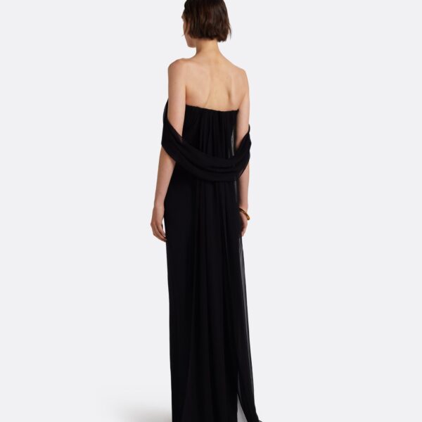 Safiyaa Iselle Dress Long in Black, view 3