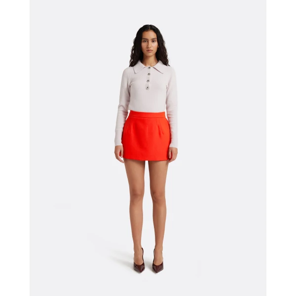 Safiyaa Kalia Skort in Apple Red Skirt, view 2