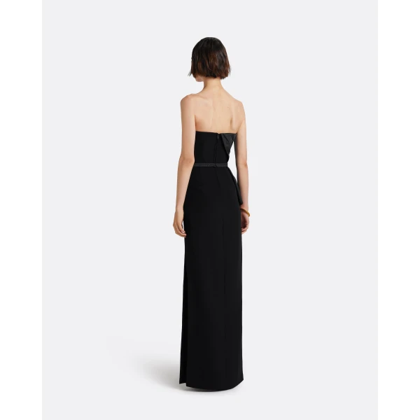 Safiyaa Kasia Long Dress in Black, view 3