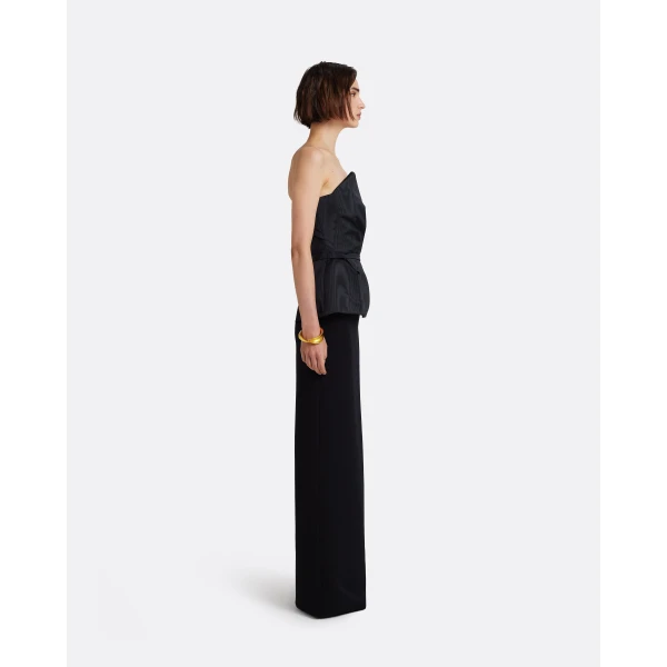 Safiyaa Kasia Long Dress in Black, view 5