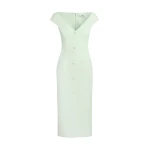 Safiyaa Klea Midi Dress in Sea glass