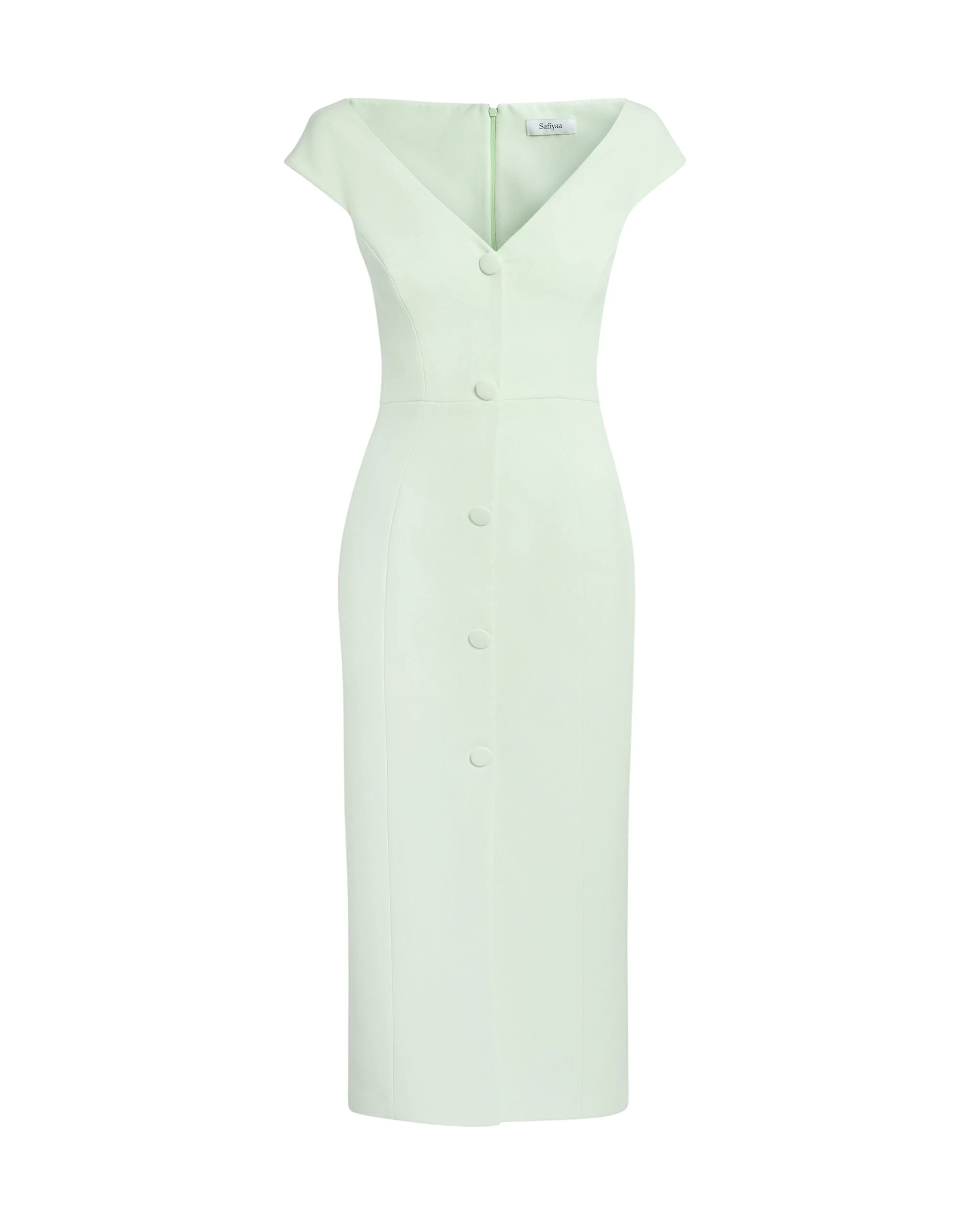 Safiyaa Klea Midi Dress in Sea glass