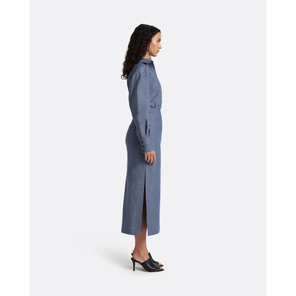 Safiyaa Kyoto Skirt in Blue Blend, view 5